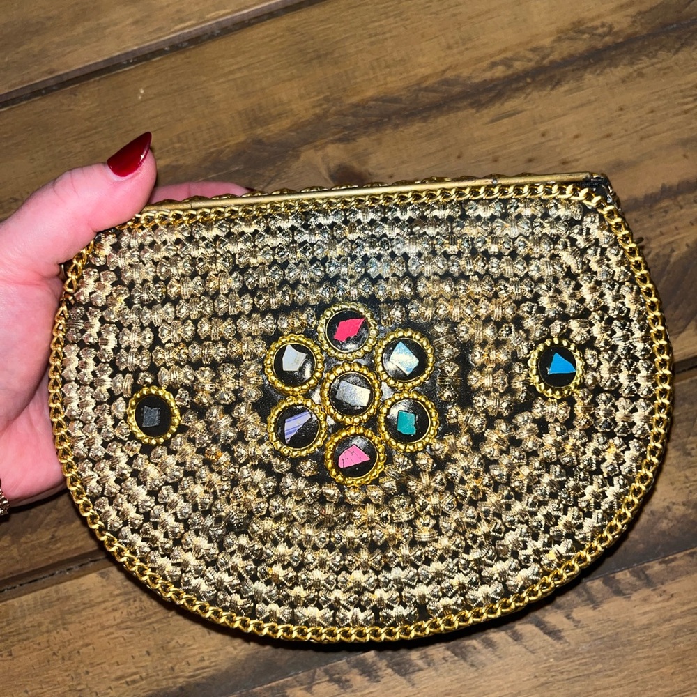 🚨RAMLA👛NWOT authentic RAMLA handmade Moroccan mosaic evening bag. - Picture 5 of 7
